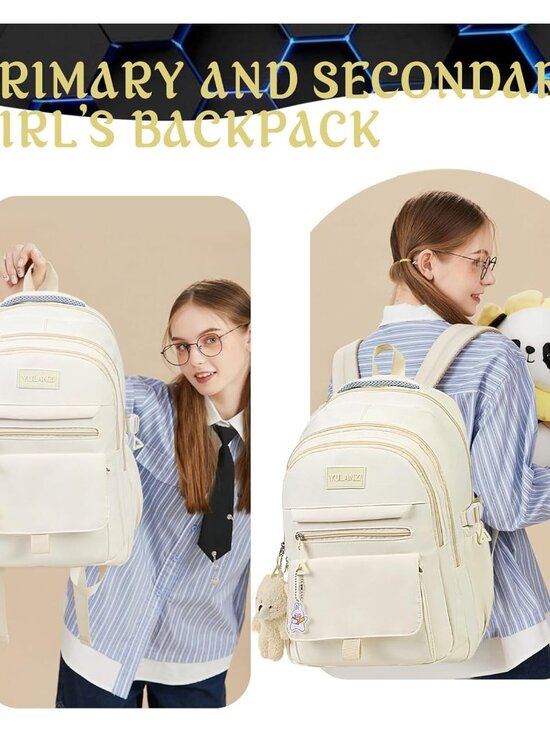 aesthetic travel backpack GAMLFL Coffee Brown Canvas for Women & Men Retro Rucksack Basic Backpack for High School/College Students Laptop Bag : Electronics off daypack create a modular setup that adapts to any trip Stylish Travel Backpack 40L |